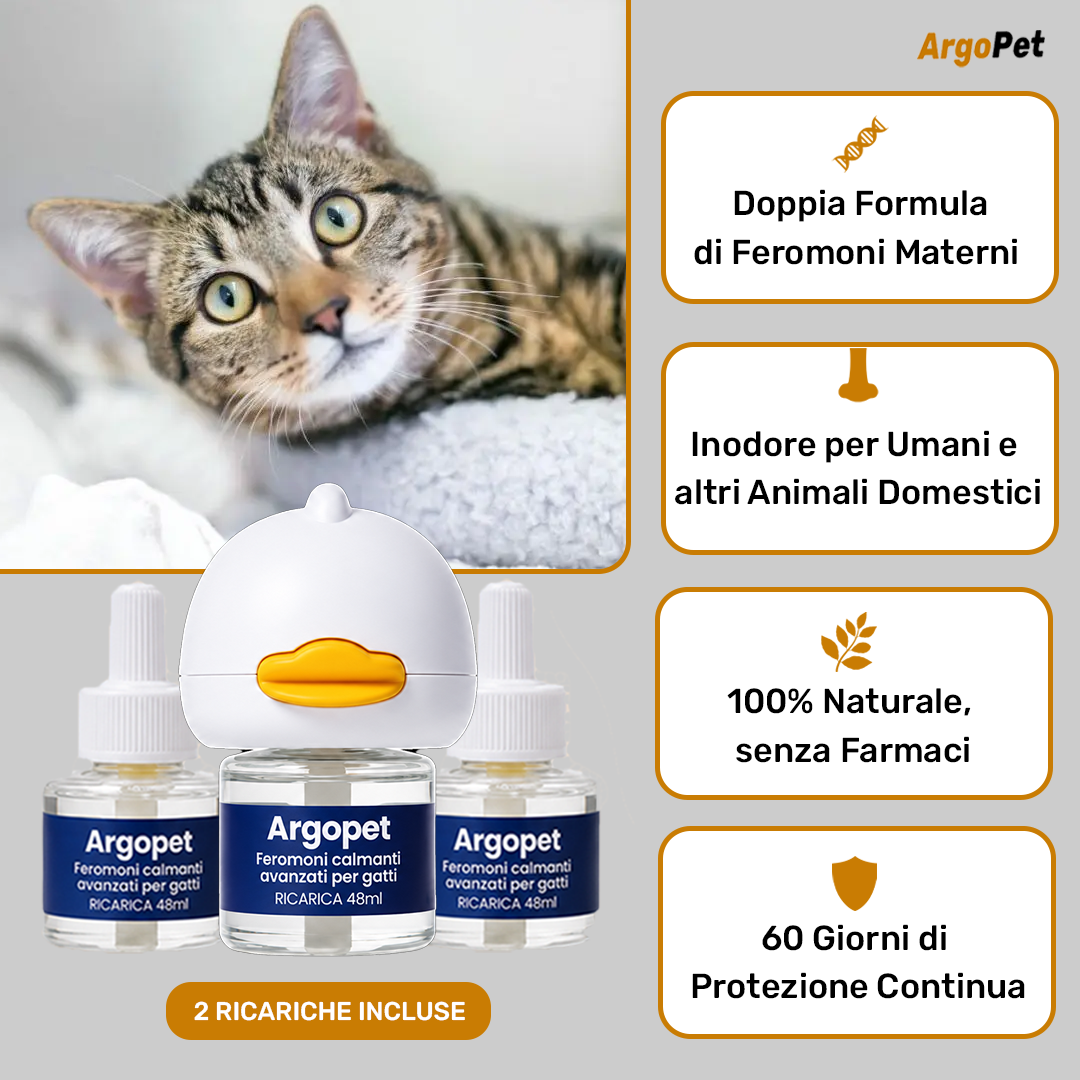 Argopet - Kit diffusore calmante per gatti
